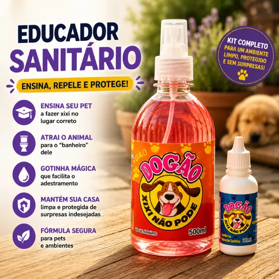 Kit Educador Sanitário Canino Xixi Pode e Não Pode Treinamento Pet Sanitário Eficiente Uso Diário
