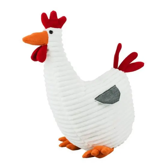 Bichinho de Pelúcia Galo Branco ou Marrom 21cm - Fofy Toys