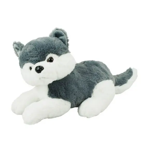 Bichinho de Pelúcia Cachorro Husky Deitado 30cm - Fofy Toys
