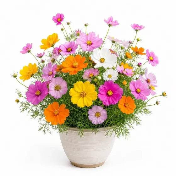 Cultivo Caseiro Sementes de Cosmos de Jardins Cosmea. flores deslumbrantes para horta caseira