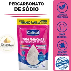 PERCARBONATO de sódio 100% PURO CALISUL Tira Manchas de Roupas Branca e colorida1kg/2kg OXIGÊNIO ATIVO  Limpeza