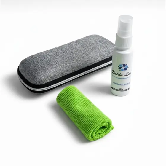 Kit Limpa Lentes Flanela Mágica E Case Proteção