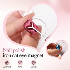 Unha em GEL Ímã de Coração para Esmalte em GEL Olho de Gato Ferramenta Magnética de Arte Unhas Impressionante Efeito Kit