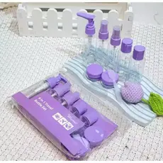 Kit com 10 Frascos para Viagem - Shampoo, Creme, Sabonete e Itens de Cuidados Pessoais