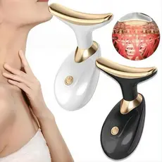 Massageador Facial e para Pescoço Recarregável USB – Lifting Facial, Redução de Rugas e Rejuvenescimento da Pele