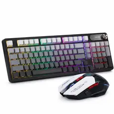 Teclado de membrana, 12 tipos de efeitos de luz RGB, teclas dos EUA, alto desempenho, adequado para jogos/escritório