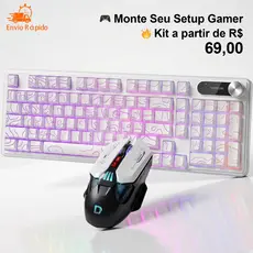 Teclado IP98 RGB Membrana + Mouse Óptico USB À Prova D'água
