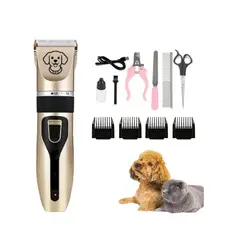 Kit 11 Maquina De Tosa Profissional Pet Cães Gato Sem Fio - Ideal Para Retoques e Acabamentos Em Cães e Gatos