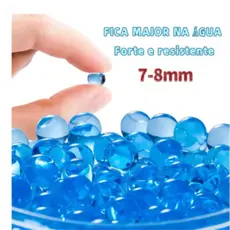 KIT 50 Mil Bolinhas Azul ou colorido de Gel 7mm: Diversão que cresce na água para arminha Orbeez
