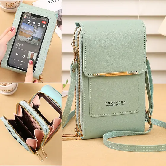 Bolsa feminina moda feminina para celular, de ombro e transversal