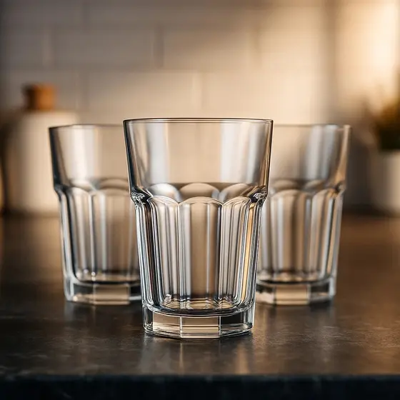 Kit 3 Copos de Vidro 350ml para Bebidas e Uso Diário