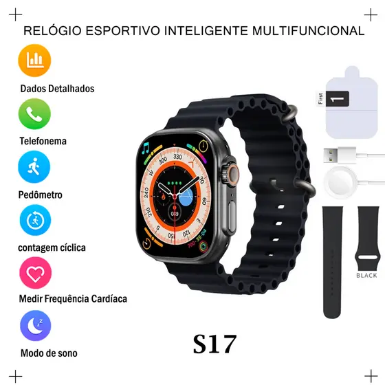 Lançamento De Smartwatch Relógio Inteligente Com Tela Infinita E Duas Alças , Estilo Tecnologia Para Homens Mulheres 0XB