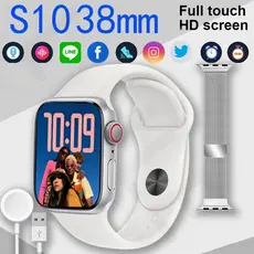 Relógio Inteligente S10 Ultra SmartWatch Série Calculadora Cardíaca Monitoramento De Freqüência Digital Para iOS Android