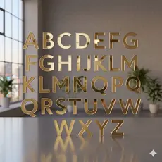 Kit de letras em acrilico espelhado com adesivo para colagem em caixas porta retratos para presentes e comemorações