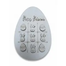 Kit  10 Jogos da velha Ovelha Igreja Cruz Pascoa Jesus Cristo MDF 10cm brinquedo presente lembrancinha