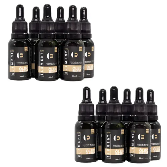 Kit 3 6 12 Óleo Para Barba Hidratante Profissional 30ml Element - Atacado