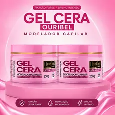 Gel Cera Ouribel Ultra Forte 250g - Hidratação e Resistência à Umidade