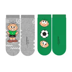 Kit 2 Pares de Meia Infantil Soquete Turma da Mônica Escolar