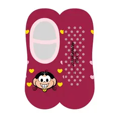 Meia Sapatilha Antiderrapante Pilates Yoga Feminina Adulta Preta e Estampas de Personagem