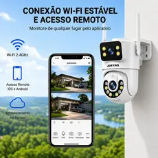 Câmera De Segurança a Prova de água Lente Dupla APP YOOSEE IP66 Camera IP WiFi 360