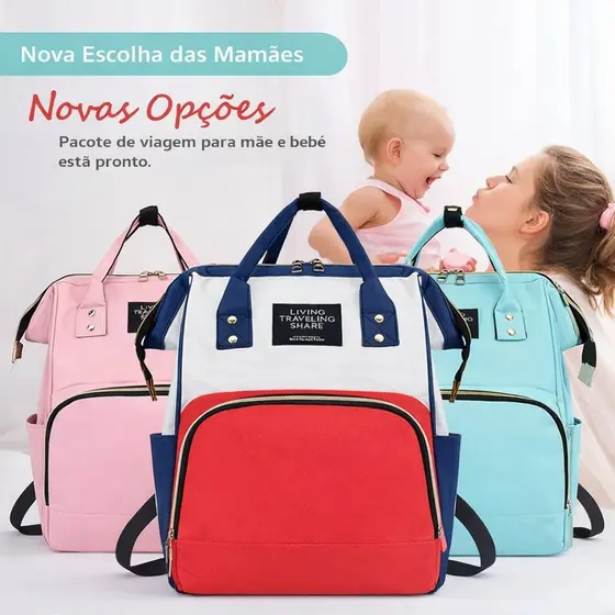 Mochila Maternidade Bolsa Mamãe Bebê Multifunção