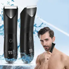 💇Máquina de aparar pelos unissex, à prova d’água, com carregamento USB e cortador de cabelo (acompanha acessórios)