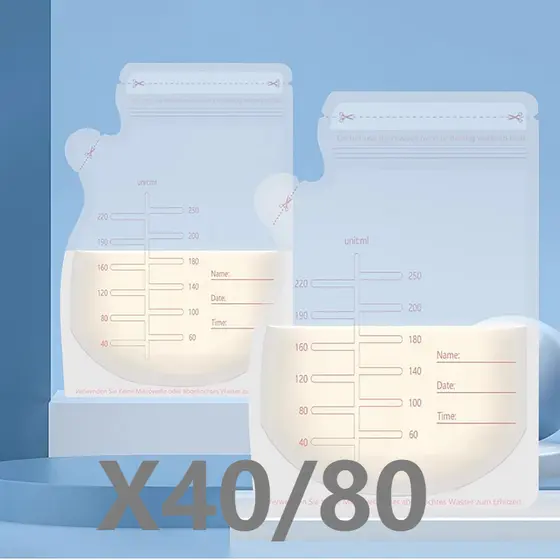 made Kit 20/40/80 Un Saco Saquinhos Congelar Leite Maternidade Bebê