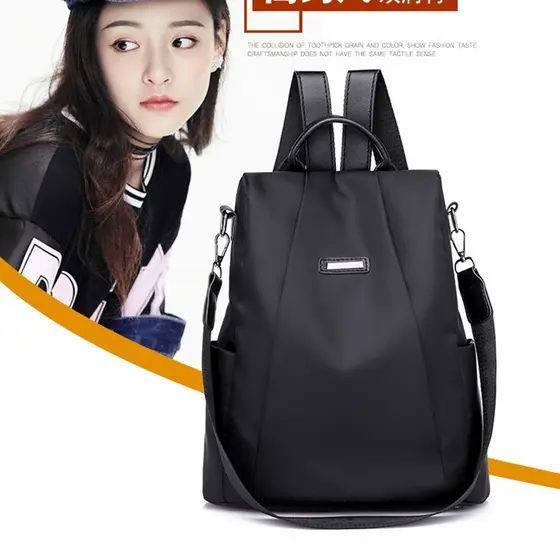 Mochila Feminina Juvenil Faculdade Escolar Impermeável Com Chaveiro