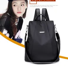 Mochila Feminina Juvenil Faculdade Escolar Impermeável Com Chaveiro