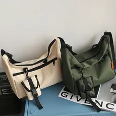 Bolsa Tiracolo Unissex Estilo Japonês Workwear – Grande Capacidade e Funcional