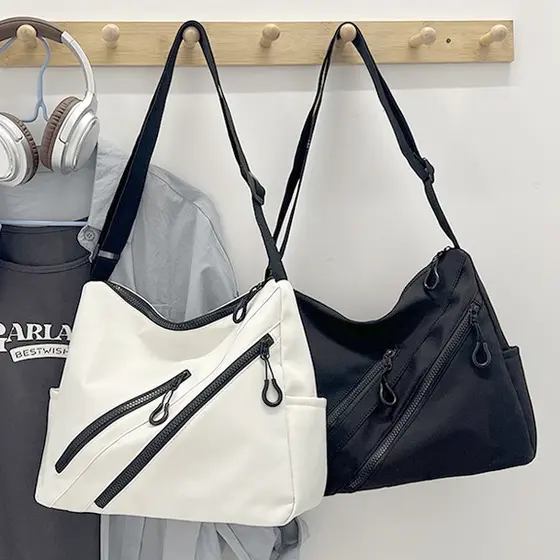 Bolsa Transversal Feminina Grande Casual Moda Multi Bolsos Ombro Tote Bag Espaçosa
