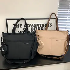 Bolsa Tiracolo Oxford À Prova D'Água Grande Capacidade Para Sacolas Transversal Bolsa De Estudante