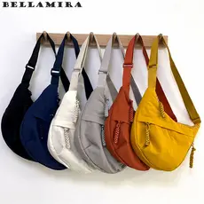 Bolsa Transversal De Nylon Repelente De Água Para Mulheres, Bolsa De Ombro Simples, Bolsa De Axila Casual