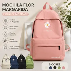 Mochila Escolar Universitária De Viagem Bolsa De Nylon À Prova D’água Com Vários Bolsos De Grande Capacidade