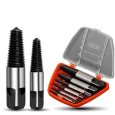Ferramenta para Remover Parafusos Quebrados - Kit com 6 Peças Extratores Saca