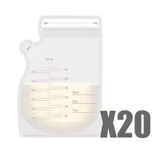 Sacos Para Armazenamento de Leite Materno Kit com 20
