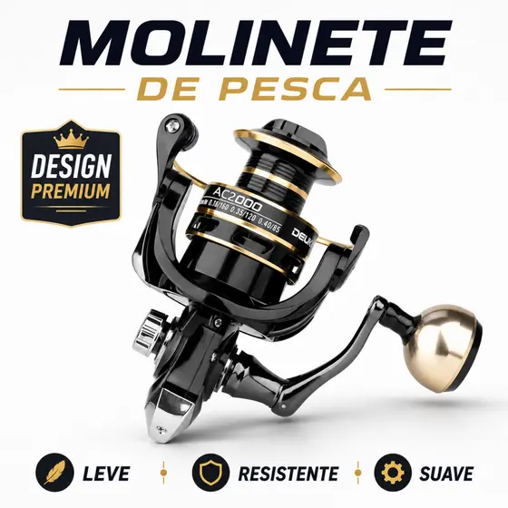 Carretel Molinete De Pesca Rolamento De Esferas Carretel