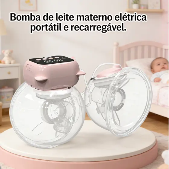 Bomba De Tira Leite Portátil Recarregável Elétrica