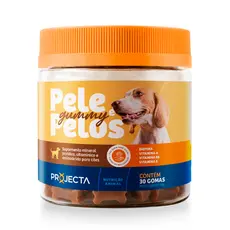 Gummy Dermatológico Diminui Coceira Lambeduras Queda De Pelo Projecta 30 gummys