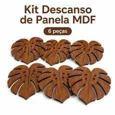 kit Descanso Apoio Suporte de Panela quente/ Proteção Para Pratos Jarras Suco Café, Tábua de Mesa.