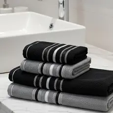 Kit 3 Toalha De Algodão Premium 2 Banho E 1 Rosto Toque Suave Alta Absorção E Durabilidade Maciez
