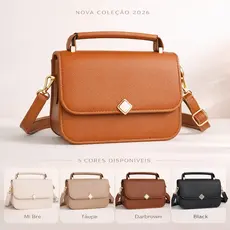 Bolsa Feminina Transversal e Ombro com Alça Ajustável Estilo Moderno Casual