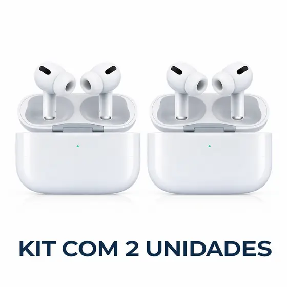 Kit 2 Fone de Ouvido Bluetooth Pro 3 Sem Fio TWS Earbuds Com Estojo de Carregamento