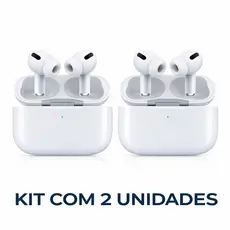 Kit 2 Fone de Ouvido Bluetooth Pro 3 Sem Fio TWS Earbuds Com Estojo de Carregamento