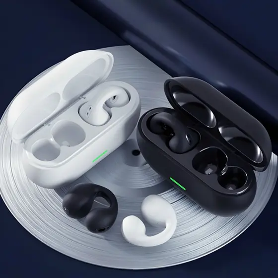 Fone Bluetooth OWS Open Ear 5.3 Sem Fio Estéreo Confortável Ideal para Academia Corrida
