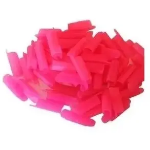 50 Protetoras de Bicos/Ponteiras Rosas/Brancas/Alicate de Cutícula/Material Reforçado Resina Plástica Especial/VÁRIACOES
