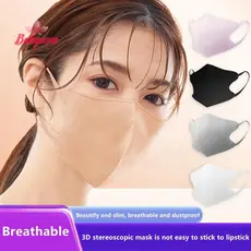 BYCE > Máscara De Poeira Tridimensional Máscaras Faciais Pano Descartável Anti-Protetoras Orelha Loops Bucal ck Brancas
