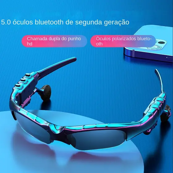 (Promoção De Estoque Pronto) Óculos De Sol Bluetooth Esportivos Portáteis Sem Fio V4 Para Android E iPhone