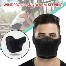 Máscara Facial Quente à Prova de Vento para Ciclismo ao Ar Livre, Esportes de Inverno, Máscara de Orelha Respirável J3B0