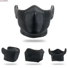 JUNYUE 2 Unidades De Máscara De Meia Cobertura Facial , Máscaras De Corrida Respiráveis Da Moda , Capa De Ouvido Aqueced